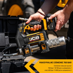 JCB Professional 18V Smarownica Maksymalne Ciśnienie: 700 bar